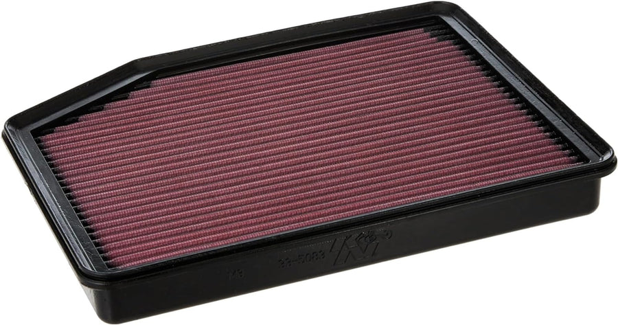 K&N Engine Air Filter: Replacement Car Air Filter, Reusable, Clean Every 75,000 Miles, Washable, Premium: Compatible with 2012-2019 Hyundai/Kia (Santa Fe, Sorento), 33-2493