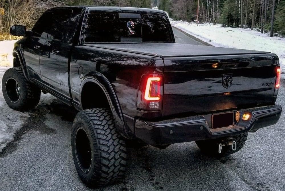 Black/Smoke RECON ACCESS 264389Bk - Fiber Optic Led Tail Lights