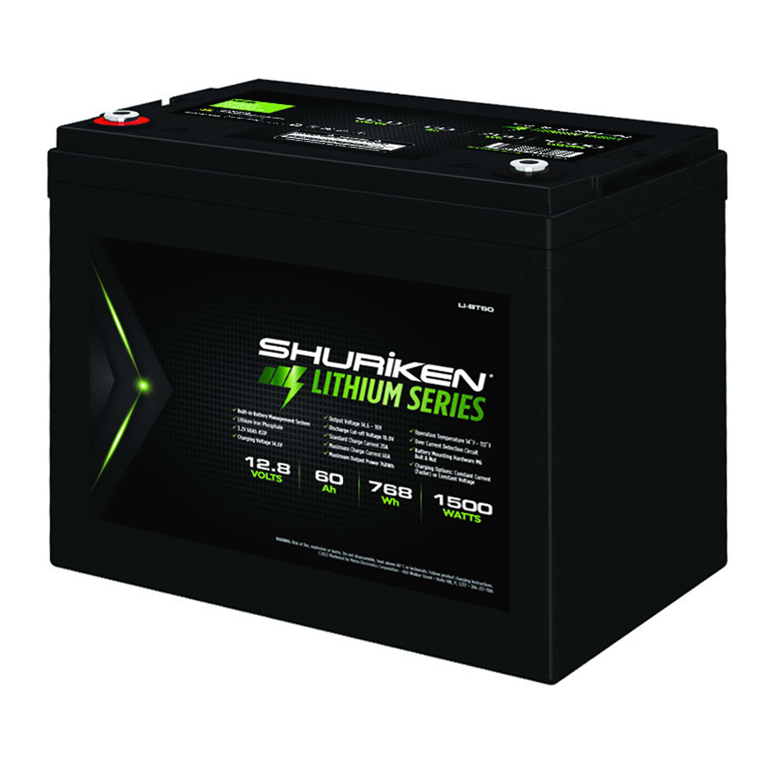 1500W Shuriken / 60 Amp Hours Lithium Iron Battery (LI-BT60)