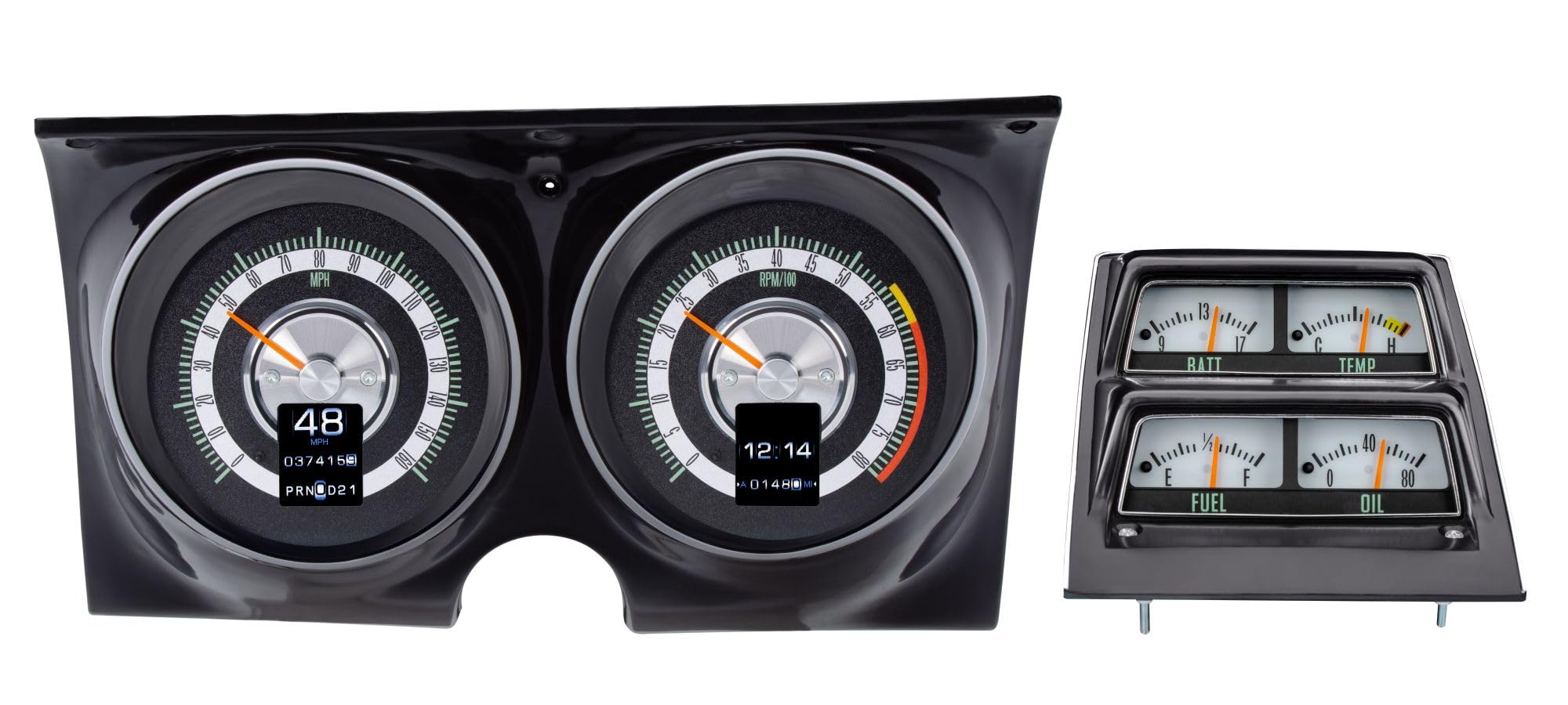 Dakota Digital Retrotech Gauge Instrument System RTX-68C-CAC-X Compatible with 1968 Camaro with Console Gauges