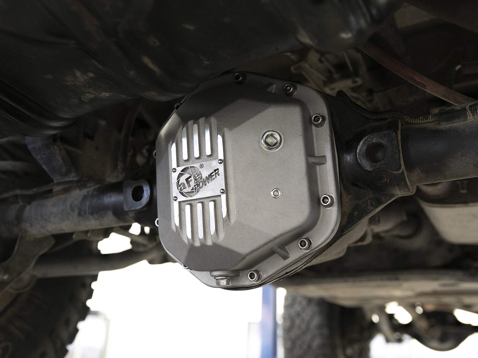aFe POWER Rear Differential Cover Street Series Raw w/Machined Fins - #46-71110A - Jeep Wrangler (TJ/JK) 97-18
