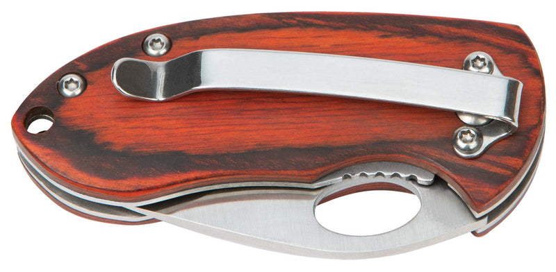 W9370 Performance Tool Hardwood Handled Pocket Knife with Clip Point Blades and Blade Lock Mechanism - Ideal for Mechanics, Campers, and Sportsmen (2 Pieces)