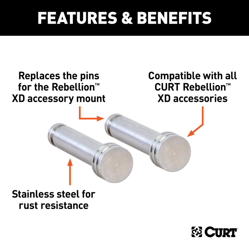 CURT Replacement 45959 Rebellion XD Accessory Mount Pins