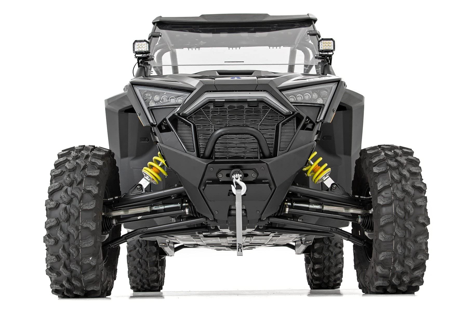 Winch Mount Rough Country for Polaris RZR PRO XP - Bolt-on Mounting Plate, Fits Most UTV Winches