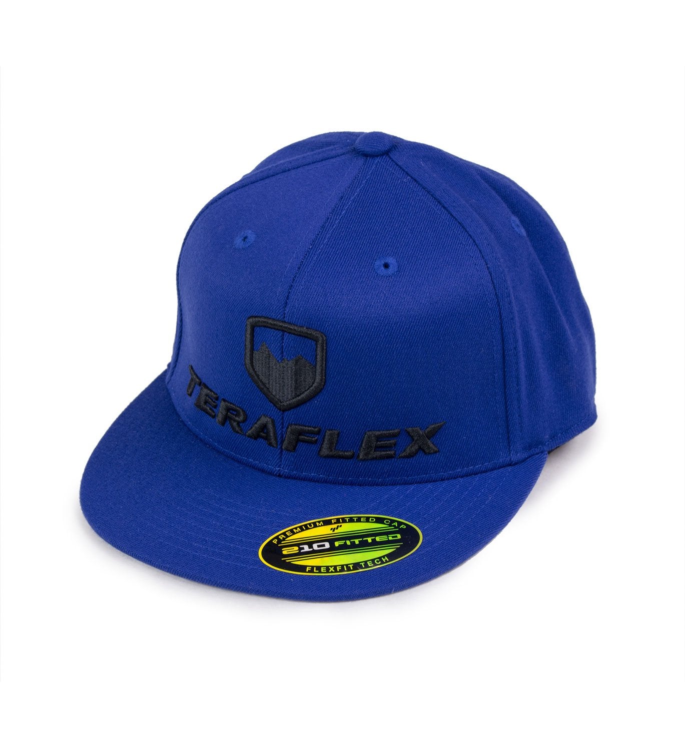 Premium Flexfit TeraFlex 5237026 Hat, Flat Visor Royal Blue - Small/Medium, 1 Pack