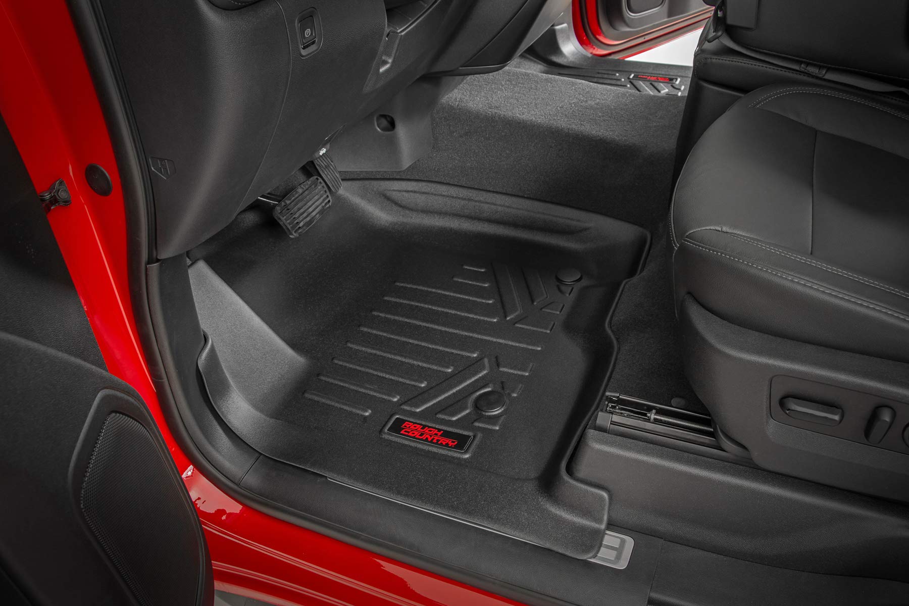 Rough Country Cargo Mat Rear for 2015-2018 Jeep Wrangler JK Unlimited - M-6155 Black