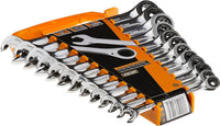Open End GEARWRENCH Ratcheting Metric Wrench Set 12 Pc., 12 Point - 85597
