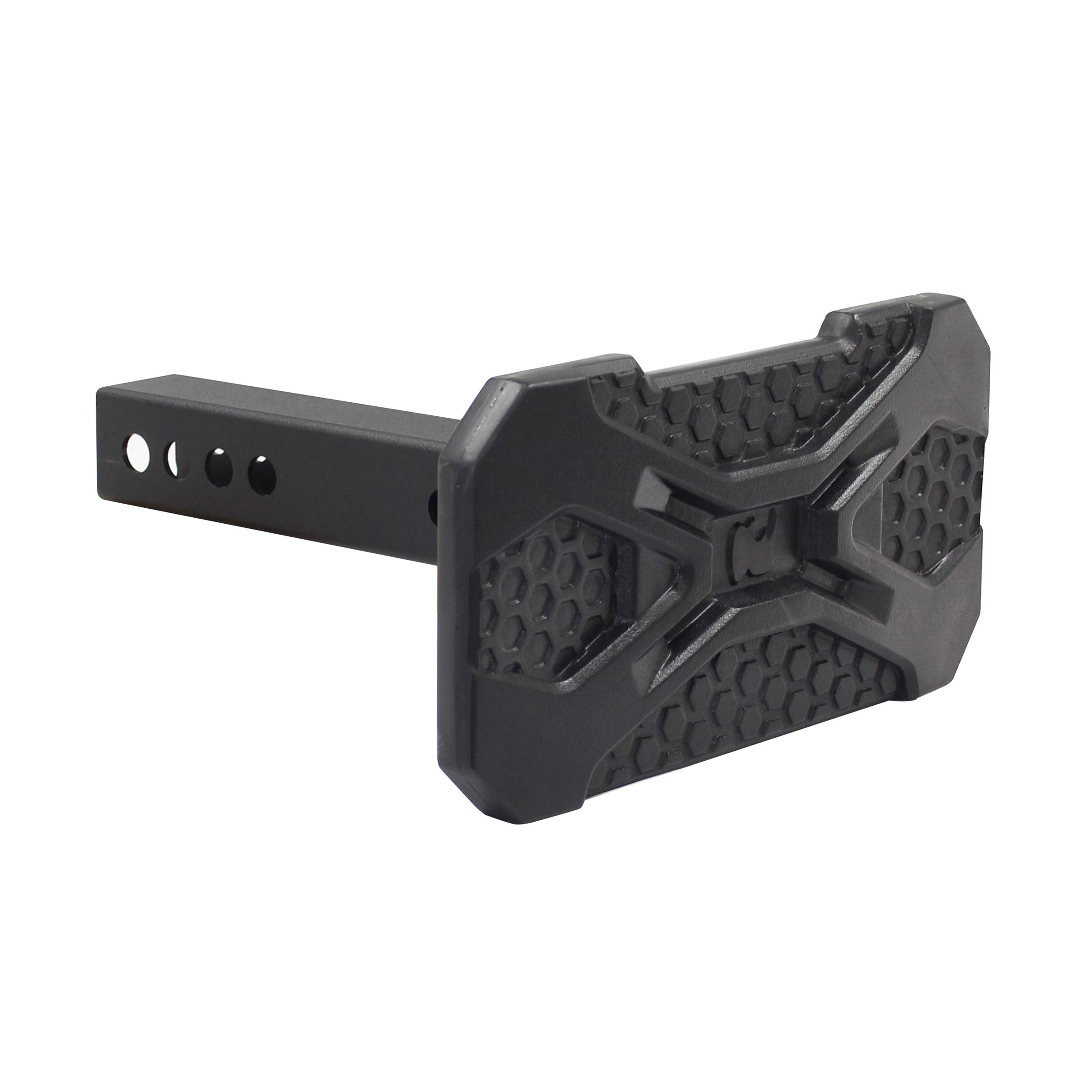 HS-20 Go Rhino Recoil Hitch Step | 12" Mild Steel, Textured Black | HS2012T | Fits 2" Receivers