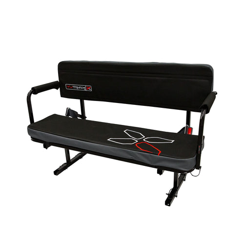 Universal Mount YUTRAX® UTV Jump Seat, UTV Accessory, Increase Seating Capacity, Heavy-Duty Steel Frame, Padded Seat & Backrest, Seat Flips Up, Easy to Assemble