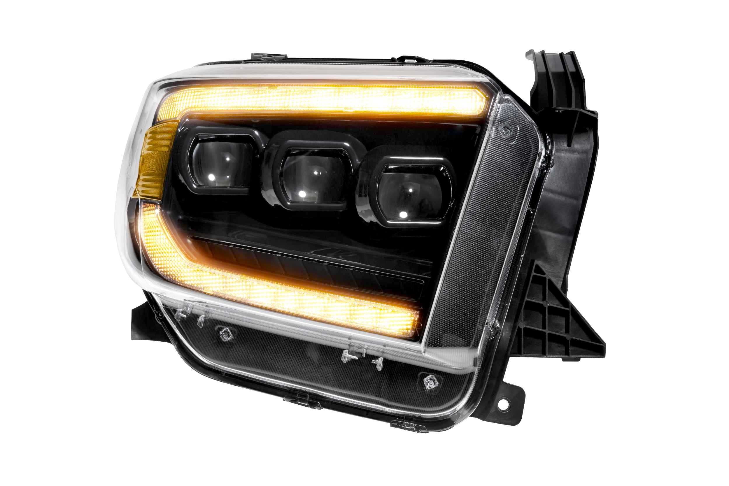 Toyota Tundra 14-21 Morimoto XB LED Headlights, Plug and Play Amber DRL Headlight Assemblies (LF532.2-A-ASM)