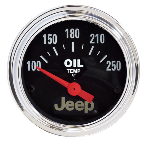 Jeep Auto Meter 880429 Electric Oil Temperature Gauge