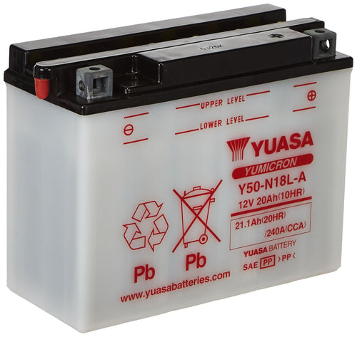 Y50N18L-A Yuasa YUAM2218Y Battery, multi-colored