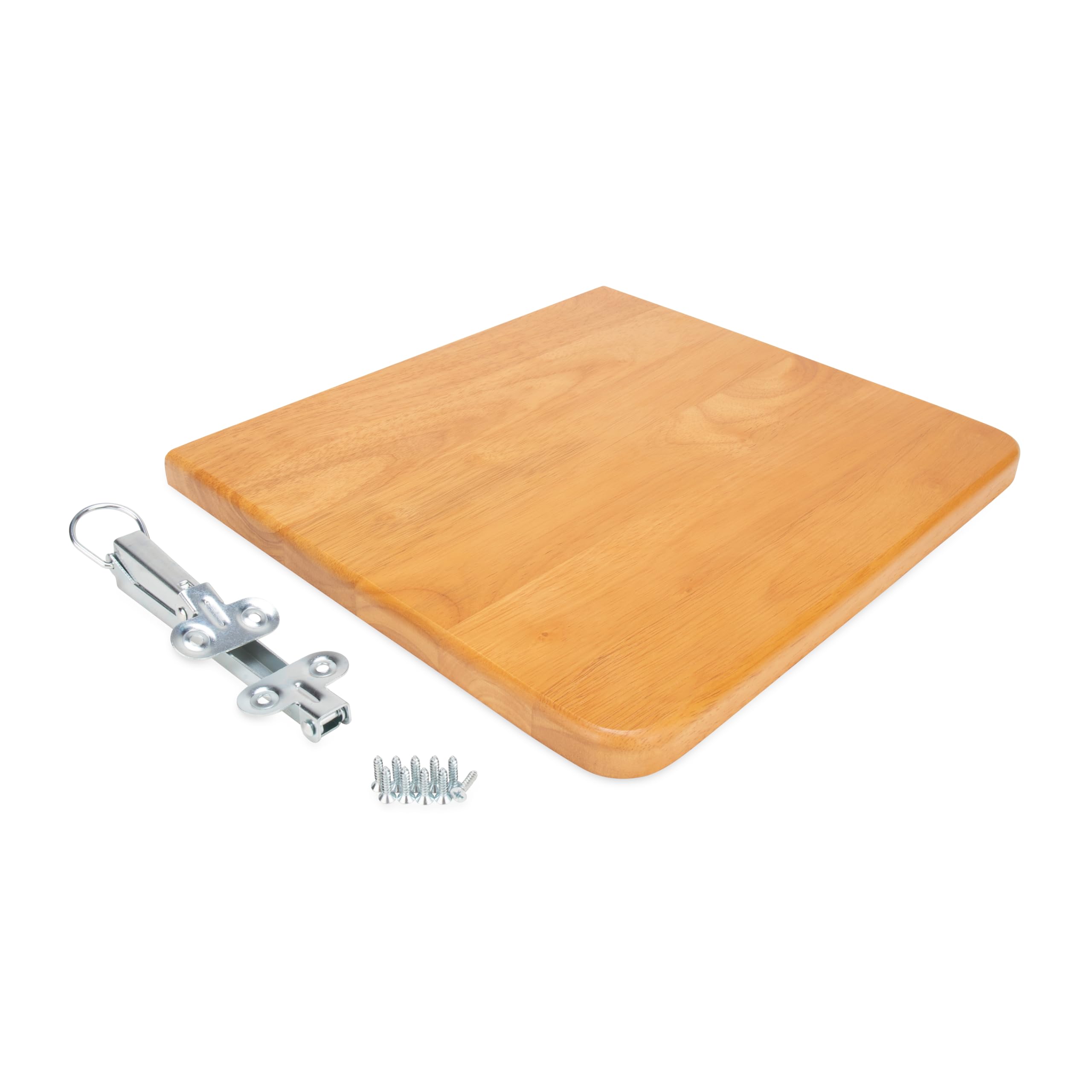Camco Camper/RV Oak Accent Countertop Extension - Designed w Oak - Features Non-Toxic Gloss Finish & Metal Piano Hinge for Easy Folding - Measures 12” x 13.5” x .75” (43421)