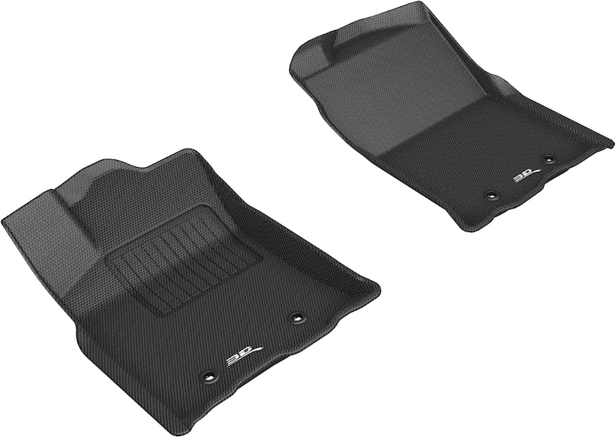 3D MAXpider Kagu Custom Fit Floor Mat (Black) Compatible with Toyota Tacoma Access/Double CAB 2018-2023 - Front Row