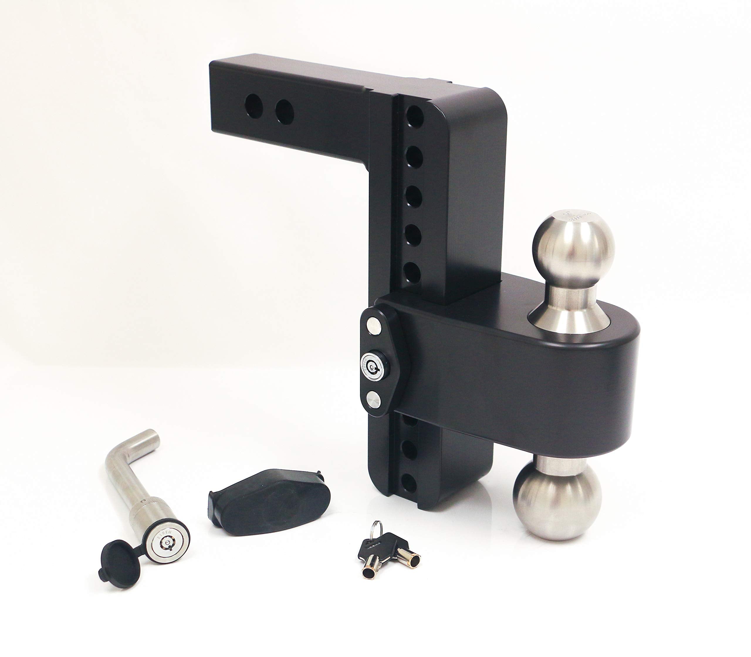 Drop Hitch Receiver Weigh Safe LTB8-2-KA-CER-BLA: 2 Inches Adjustable