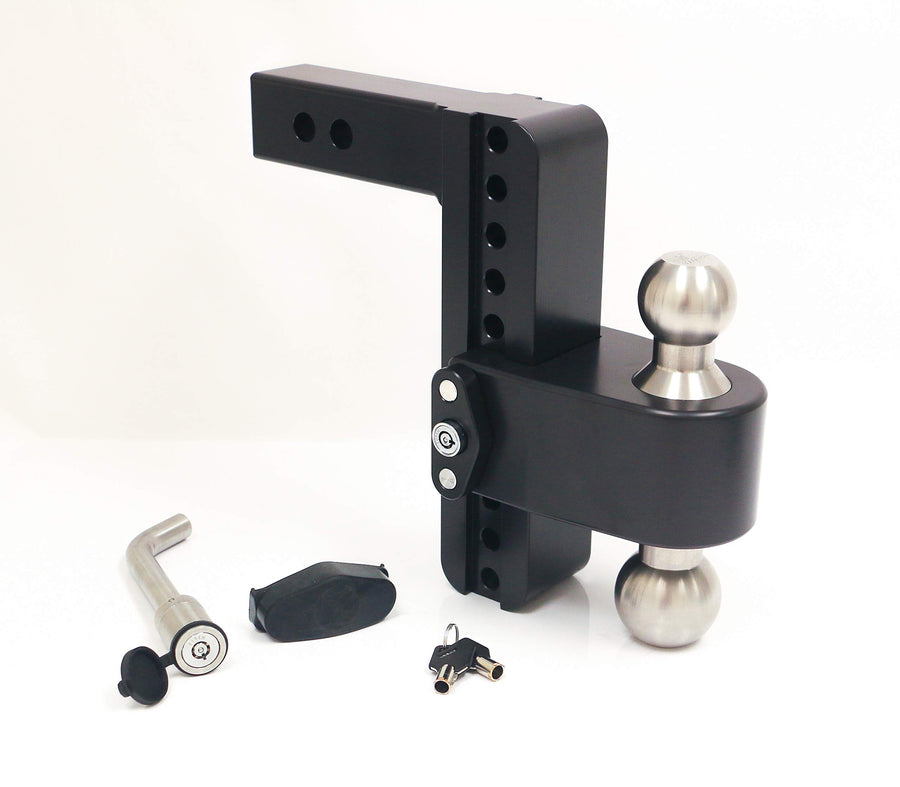 Drop Hitch Receiver Weigh Safe LTB8-2-KA-CER-BLA: 2 Inches Adjustable