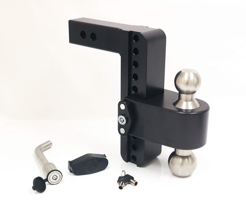 Drop Hitch Receiver Weigh Safe LTB8-2-KA-CER-BLA: 2 Inches Adjustable