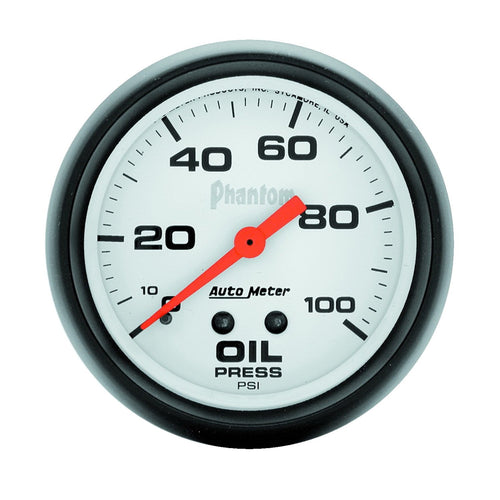 Auto Meter Phantom 5821 Mechanical Oil Pressure Gauge