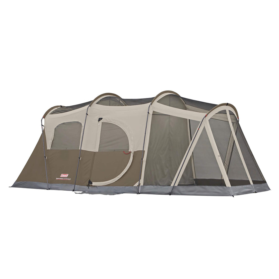 WeatherMaster Coleman 6-Person Camping Tent with Screened Porch, Weatherproof Tent with Screen Room, Rainfly & Carry Bag Included