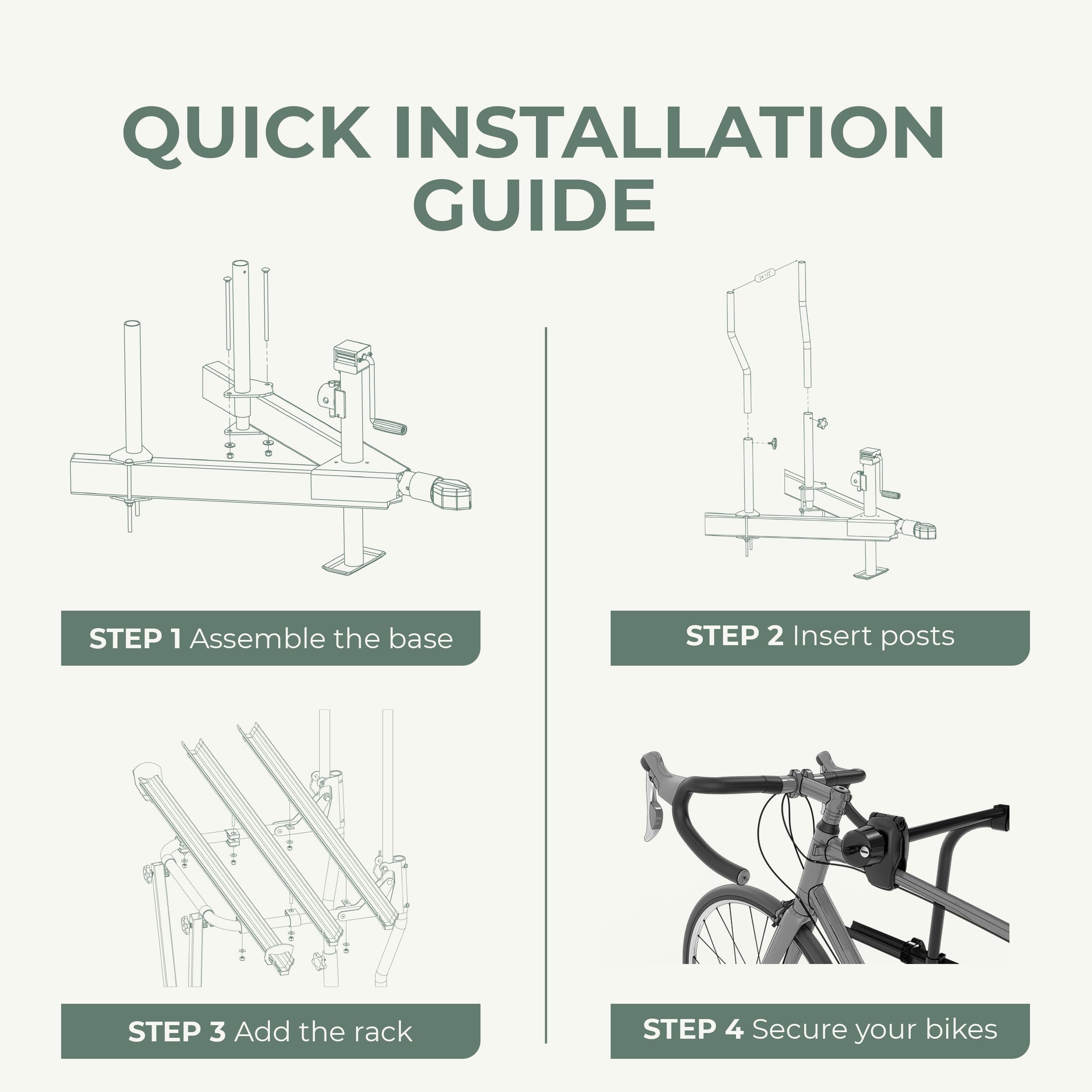 Airstream 3 Bikes or 2 eBikes Bike Rack, Front-Mounted Airstream RV Bike Rack