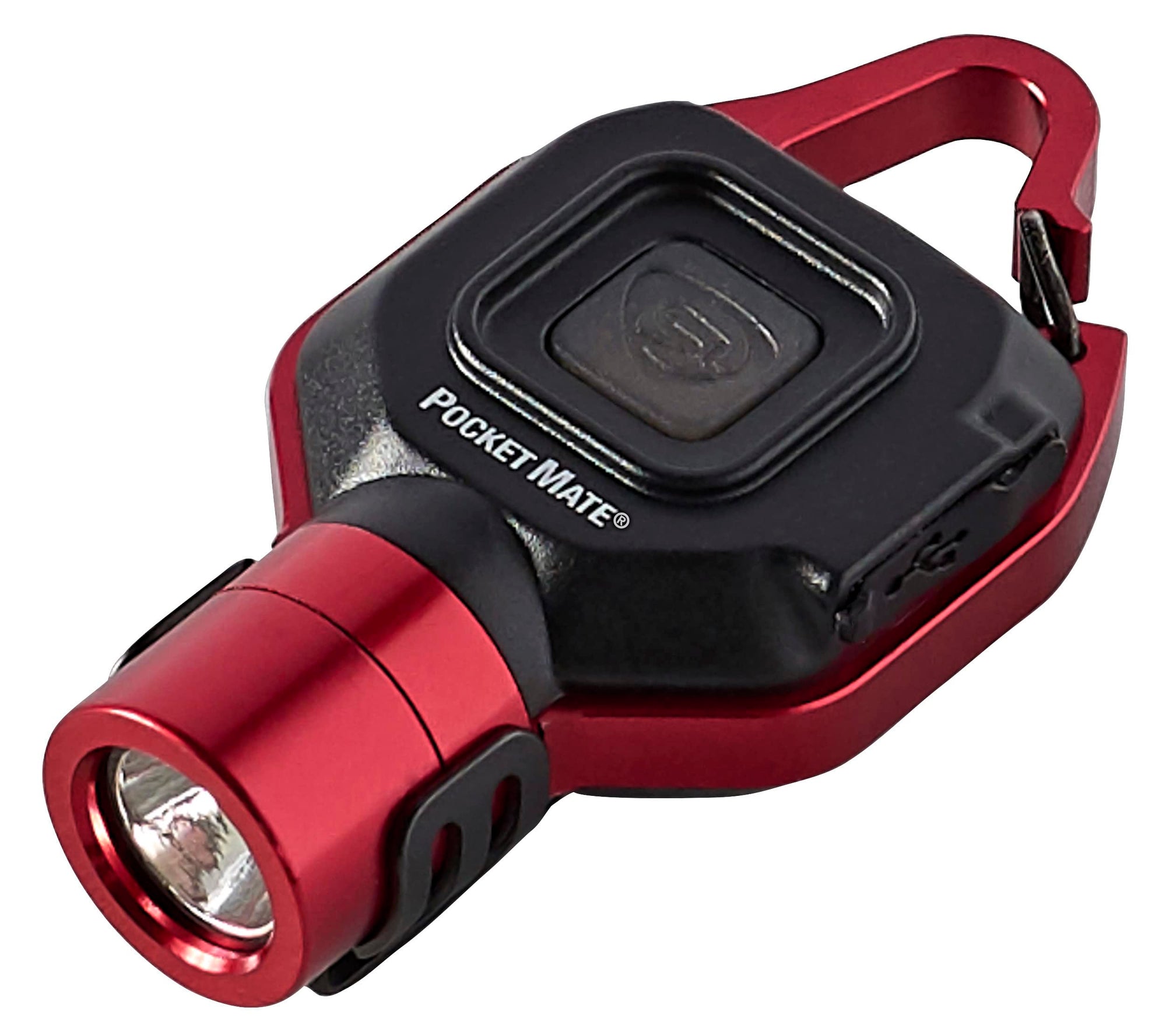 Streamlight Pocket Mate 73301 325-Lumen Keychain/Clip-on USB Rechargeable Flashlight, Red