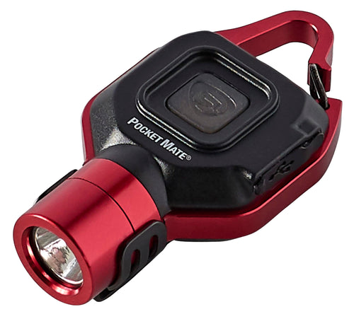 Streamlight Pocket Mate 73301 325-Lumen Keychain/Clip-on USB Rechargeable Flashlight, Red