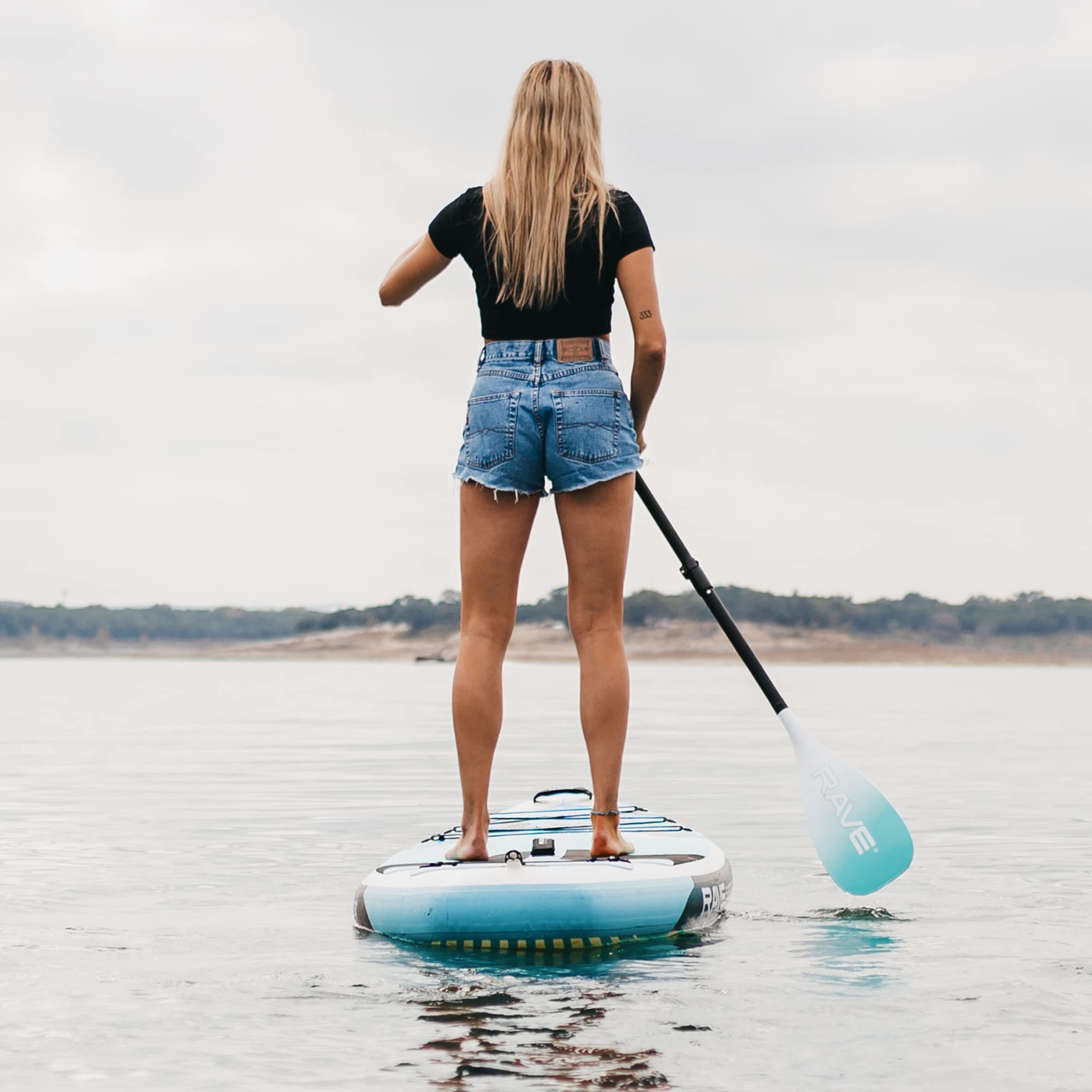 Kota Series RAVE Sports Inflatable Stand Up Paddle Boards 10 ft 6 in with Premium SUP Paddle Board Accessories, Stable Design & Non-Slip Comfort Deck for Youth & Adults