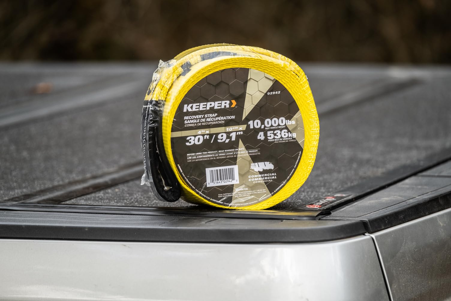 Tow Straps Keeper Heavy Duty with Loops - 4" x 30' Recovery Strap, 20,000 lbs Break Strength - Towing Strap for Cars, Trucks, and SUVs