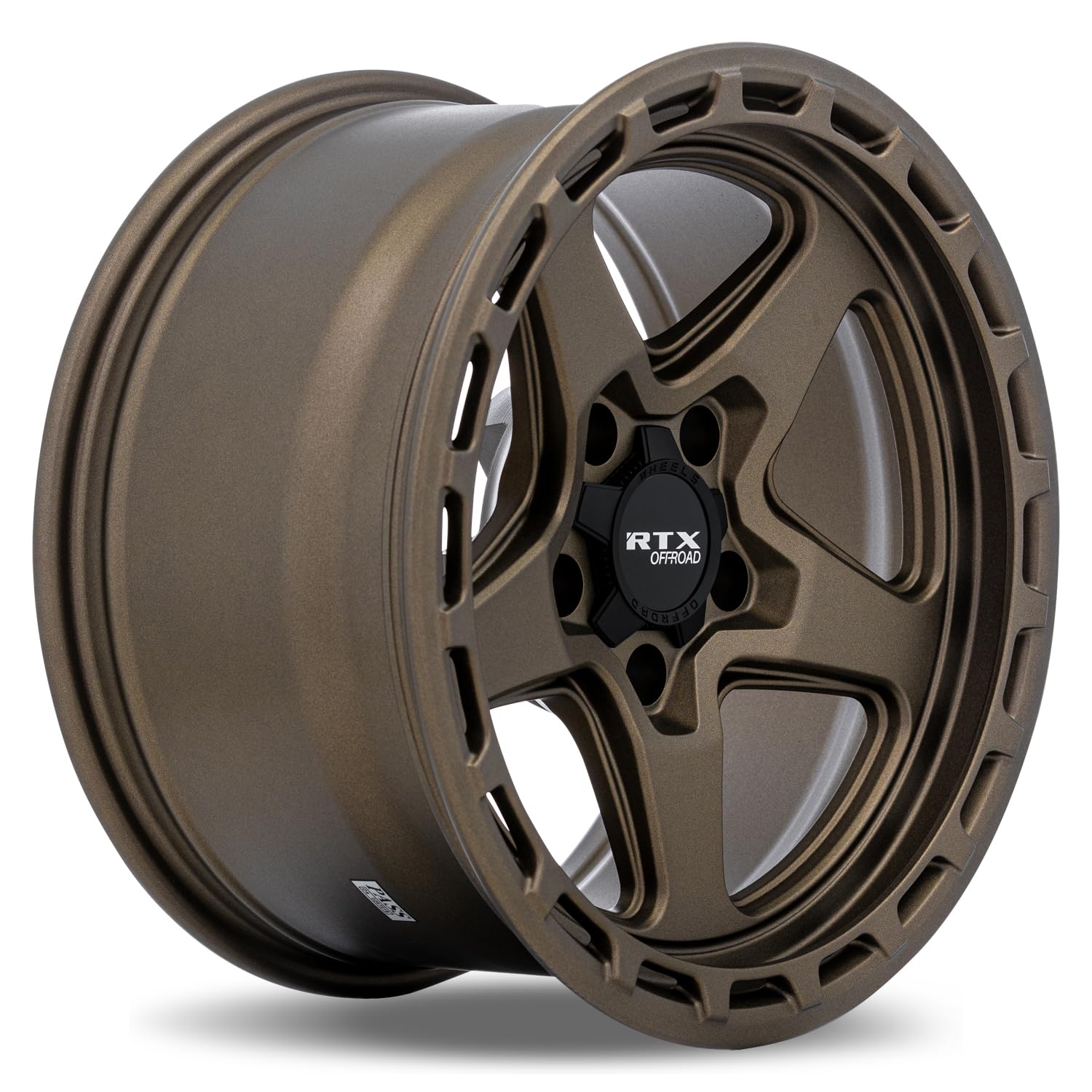 Custom RTX TRENCH Wheel - 17x9, -15 Offset, 5x127 Bolt Pattern, 71.5mm Hub - Sand Bronze Rim
