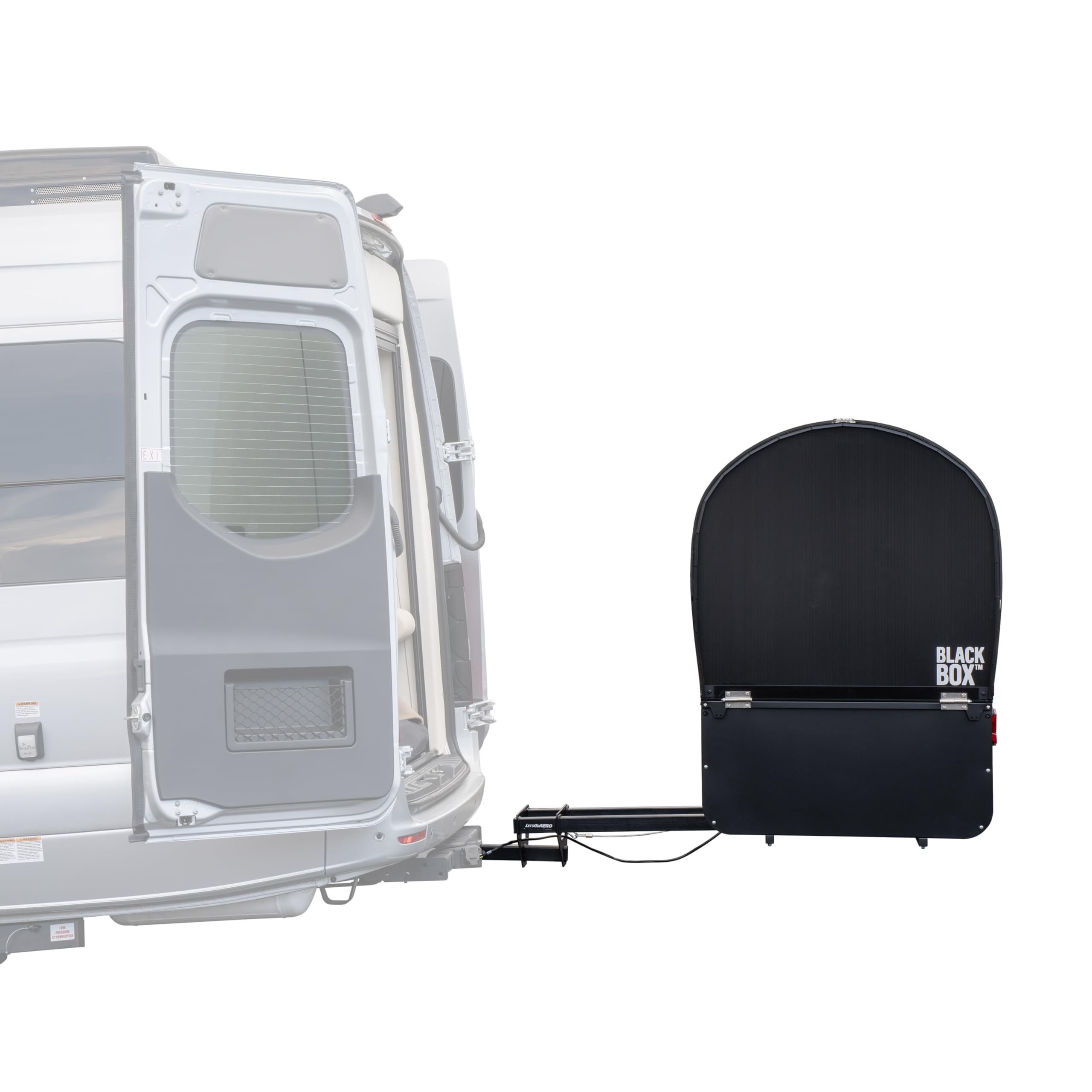 BlackBox PRO Let's Go Aero Enclosed Cargo Carrier | 64 cu. ft. | Slide-Out Platform