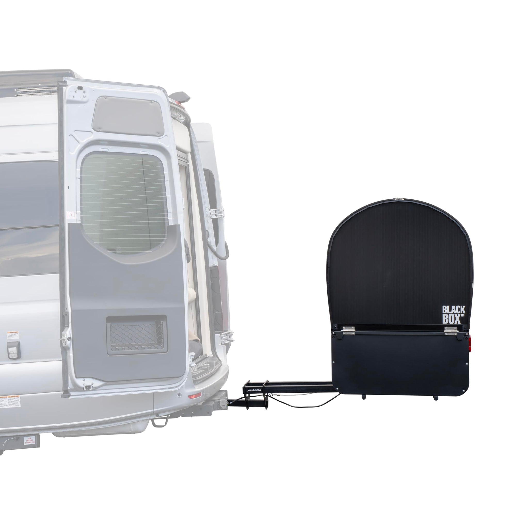 BlackBox PRO Let's Go Aero Enclosed Cargo Carrier | 64 cu. ft. | Slide-Out Platform