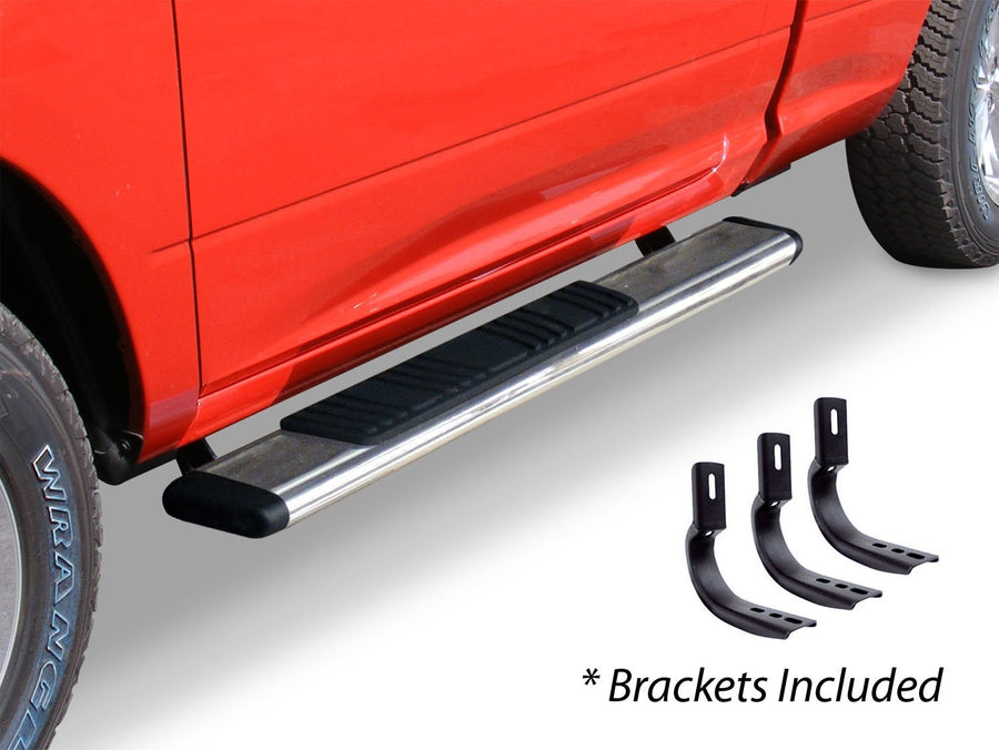 Go Rhino 5" Low Profile OE Xtreme Sidesteps & Brackets | Stainless Steel, Polished | 685441552PS | Fits 2007-2017 Toyota Tundra Standard Cab Pickup