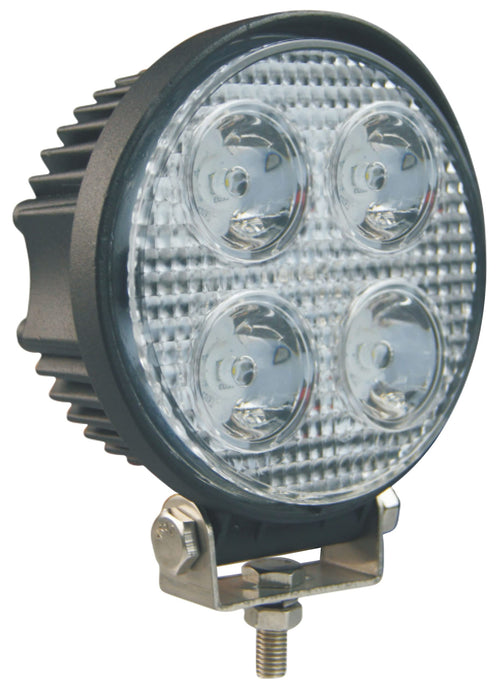 A.R.E. Lighting Rival System | 23705-81256 2 | 4.8" LED Round Work Light, 1800 Lumens (does not come with wiring harness/switches),Black Housing/White Light