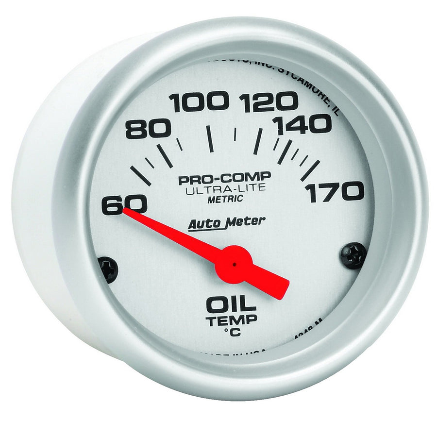 Ultra-Lite Auto Meter 4348-M Electric Oil Temperature Gauge