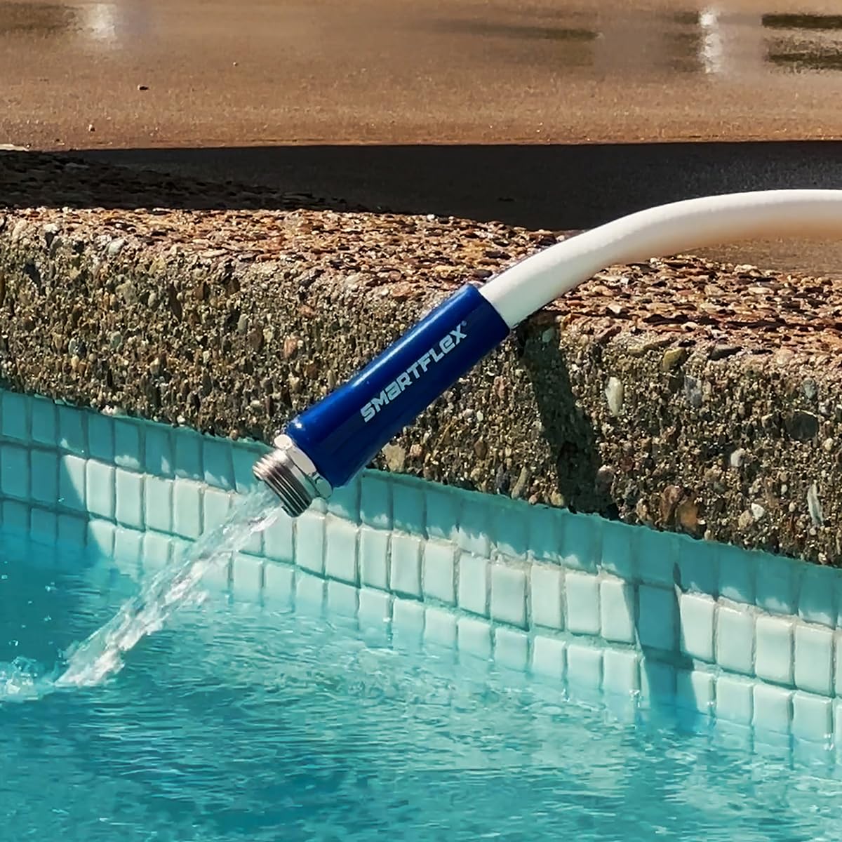5/8 in. x 25 ft. SmartFlex RV/Marine Water Hose, Hybrid, White - HSFRV525