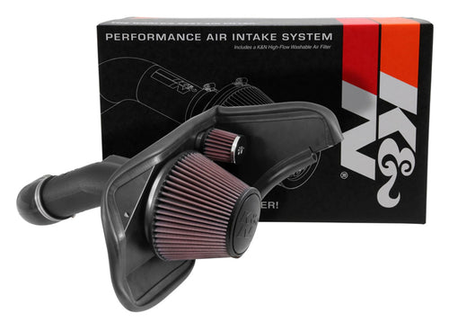 K&N Cold Air Intake System: High-Flow Air Filter, Acceleration & Increase Performance: Compatible with 2013-2015 Cadillac: ATS, CTS, 63-3084