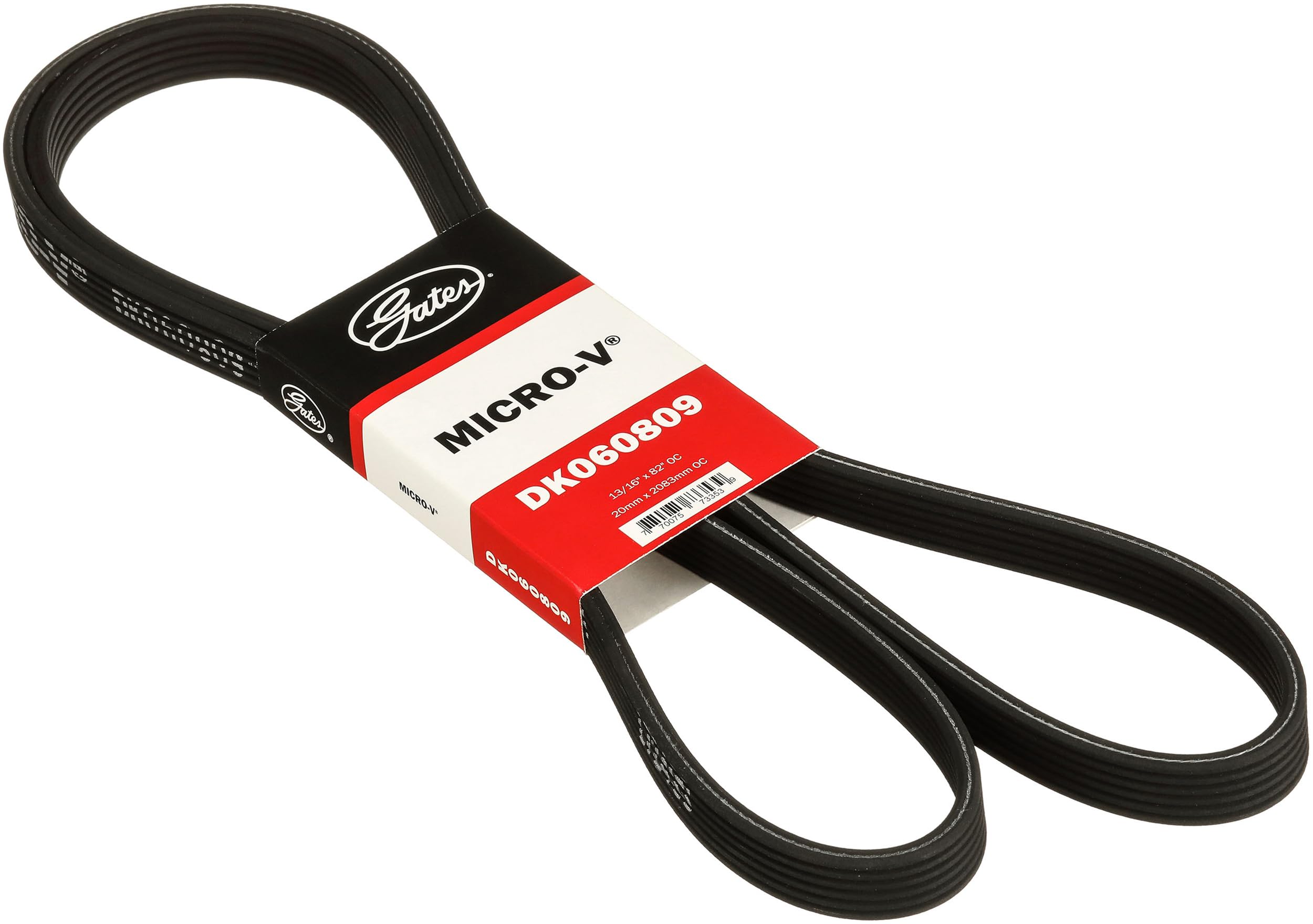 Gates Micro-V Double Sided Belt - 80.94in Length 0.807in Width 6 Ribs