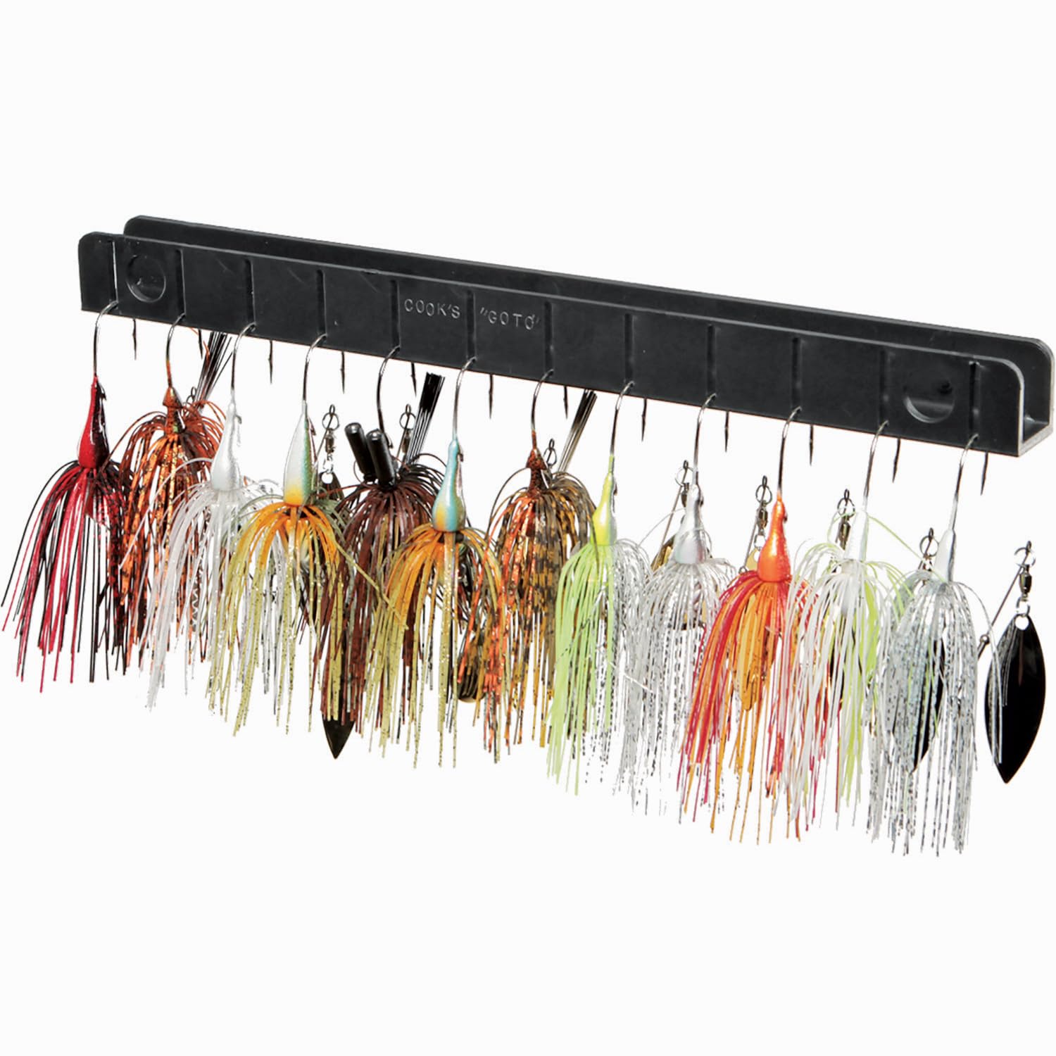 T-H Marine Go-To Cooks Tackle Storage System - Fishing Lure Holder and Organizer Provides Easy Access to Your Bait - Can Be Configured to Fit Any Boat or Dock - Black