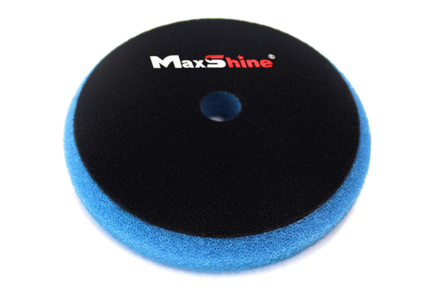 5" Maxshine Universal Blue Heavy Cutting Foam Pad – Professional Detailing Pad for Cutting, Polishing & Finishing – Bendable, Washable & Reusable – Hook & Loop Backing