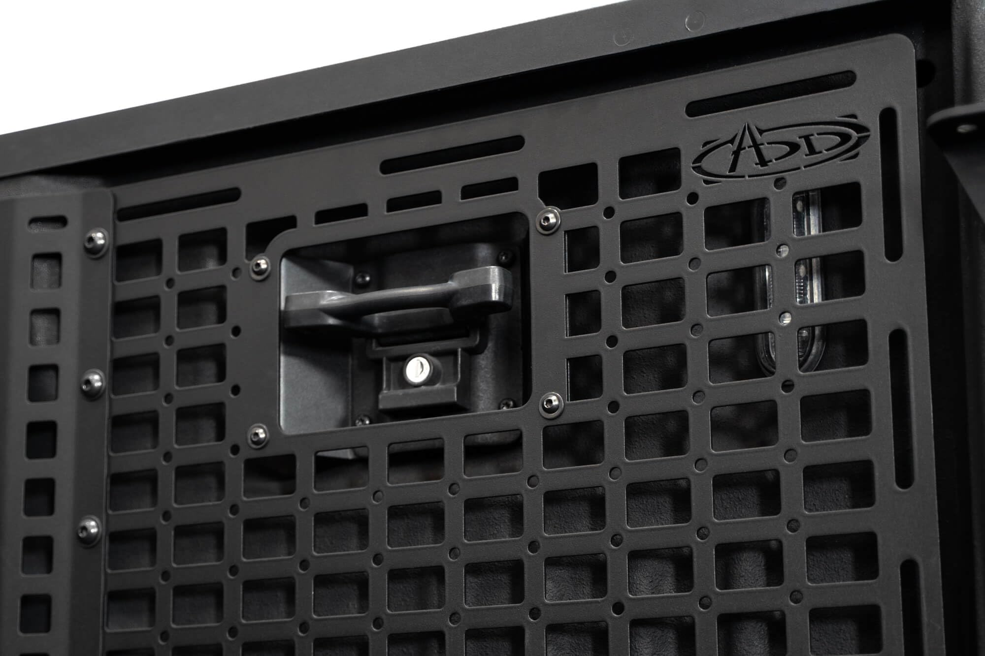 Bed Side Molle Panels Addictive Desert Designs for The 2015-2020 Ford F-150 & Ford F-150 Raptor | Molle Pattern Offers Diverse Mounting Solutions | Made in The USA (Passenger Rear)