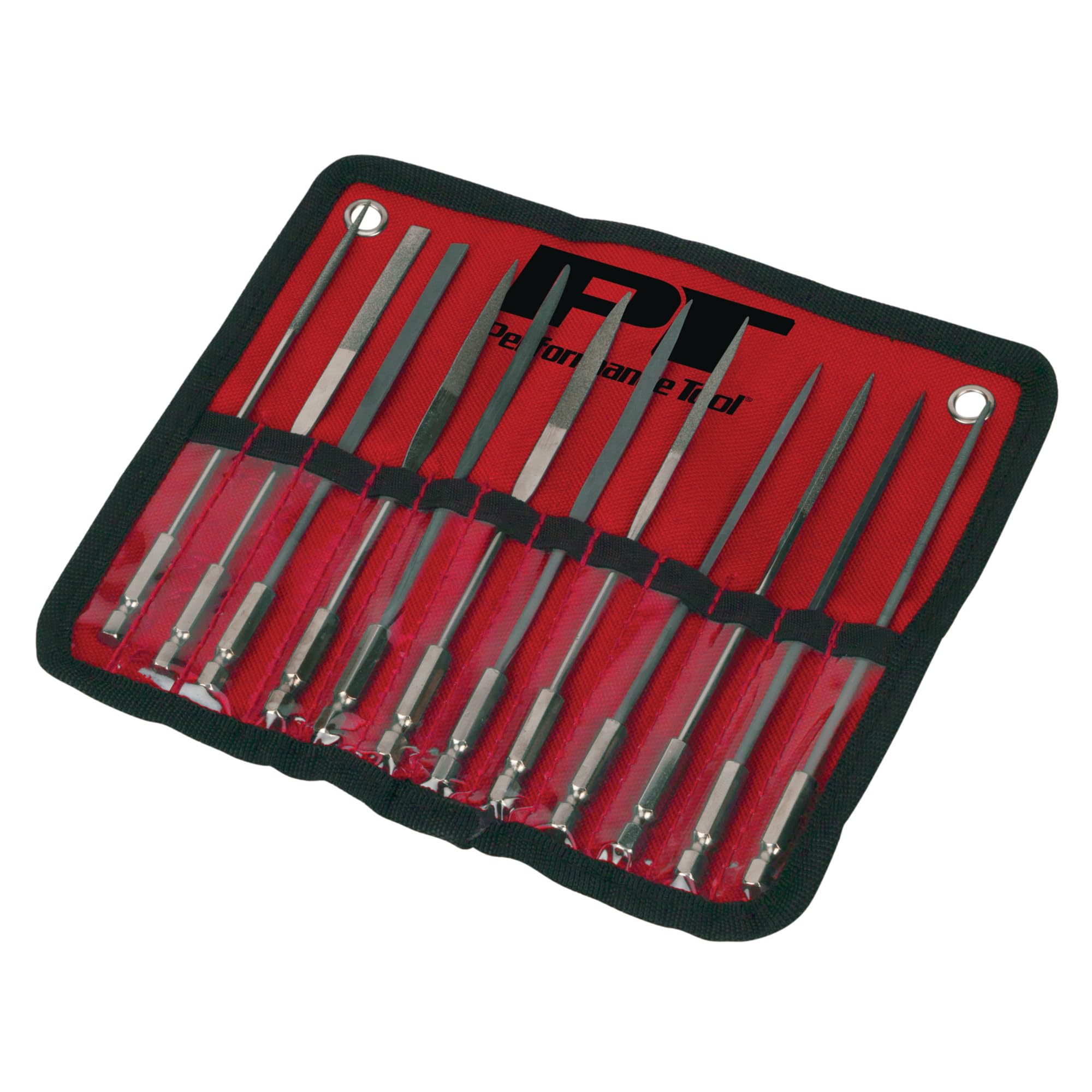 12Pc Performance Tool W5391 Micro File Set - Precision Files for Wood, Metal, and Plastic Working Applications