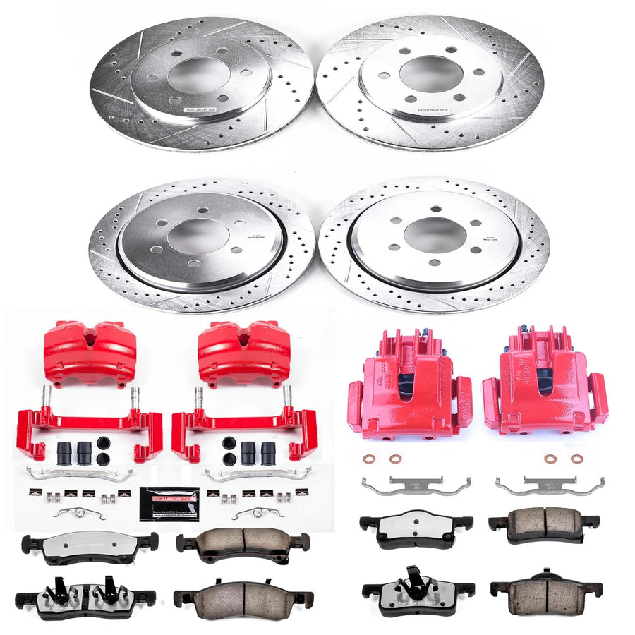 Power Stop Rotor, Pad and Caliper Brake Kit KC1934-36 For Ford Expedition 2002-2006, Lincoln Navigator 2003-2006 [Model Specific]