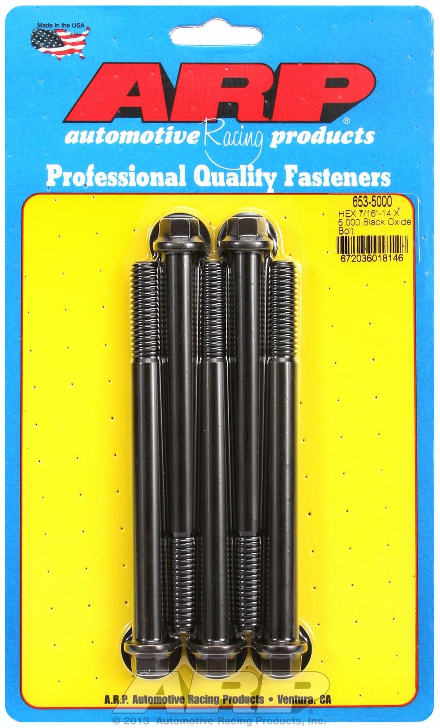 Hex ARP (653-5000) Oxide Bolt, Black