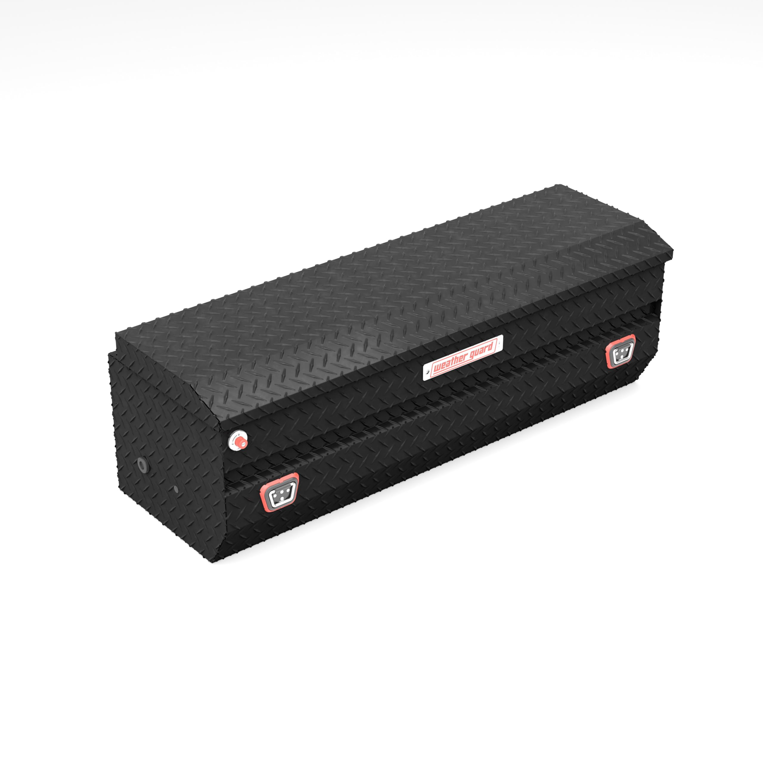 Aluminum All-Purpose Truck Tool Chest WEATHER GUARD 634-52-04, Fits Full Size Trucks, 10.0 cu ft Storage Capacity (Matte Black)