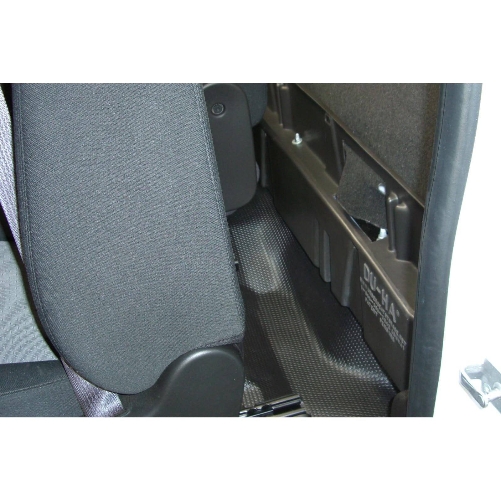 DU-HA Storage Unit Behind-The-Seat fits 07-19 Chevy Silverado/GMC Sierra Regular Cab (Classic) | Black Heavy-Duty Back Seat Organizer | 10058