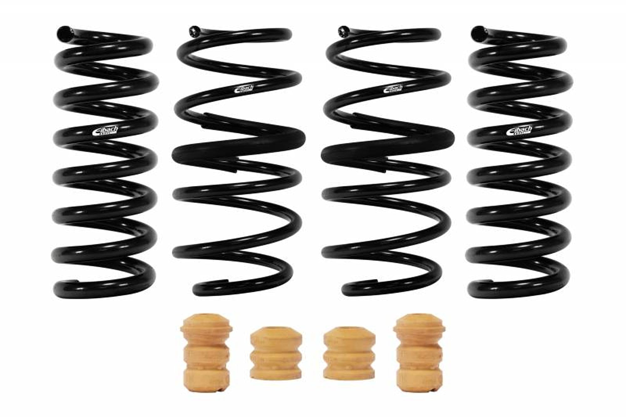 Eibach Suspension Spring Kit E10-35-054-04-22 - Pro-Kit - 1.4 in Lowering Front / 1.3 in Lowering Rear - Front/Rear - Steel - Black Powder Coat - Kit