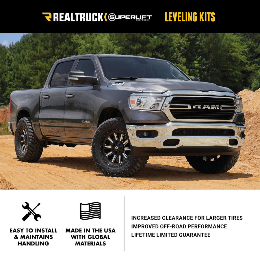SUPERLIFT SUSPENSION RealTruck 2" Leveling Kit for Nissan Titan | Strut Spacers | 40047 | Fits 2004-2024 Nissan Titan (Does Not fit Titan XD Models)