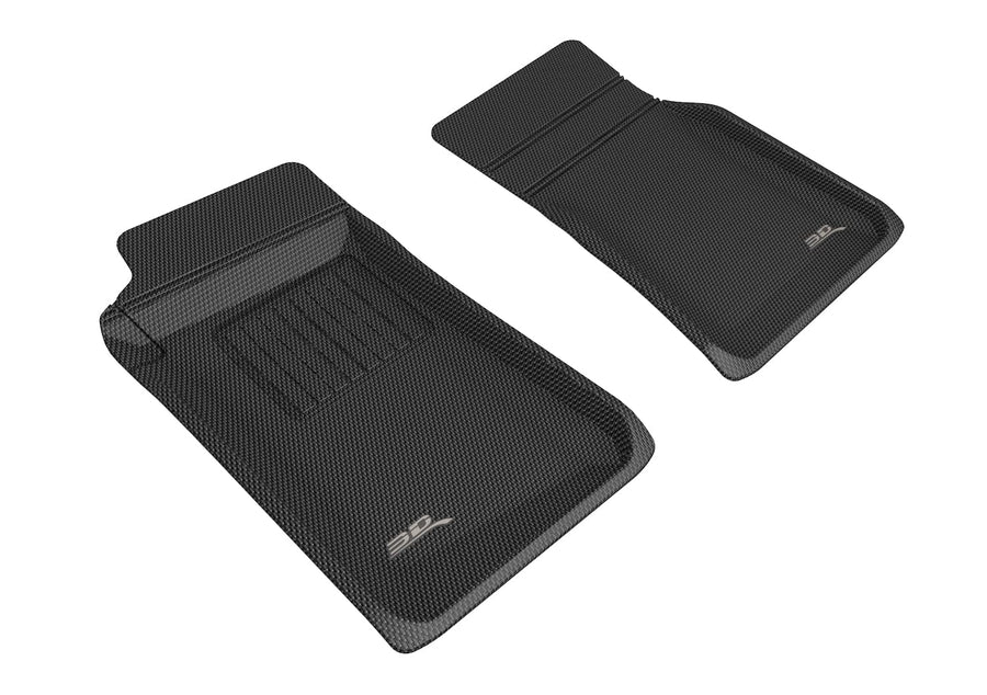 3D MAXpider Kagu Custom Fit Floor Mat (Black) Compatible with Mazda MX-5 Miata NA/MX-5 Miata NB 1989-2005 - Front Row