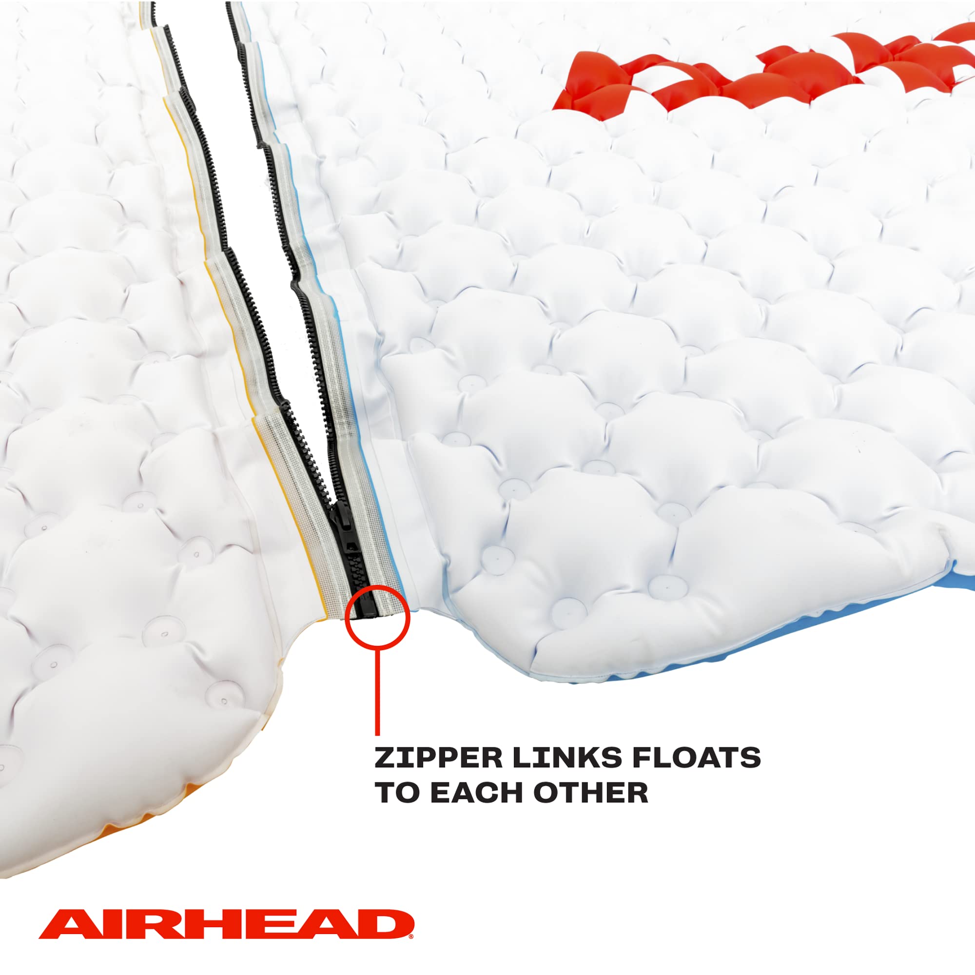 Airhead Inflatable Air Island, Lime, Large Lake Float