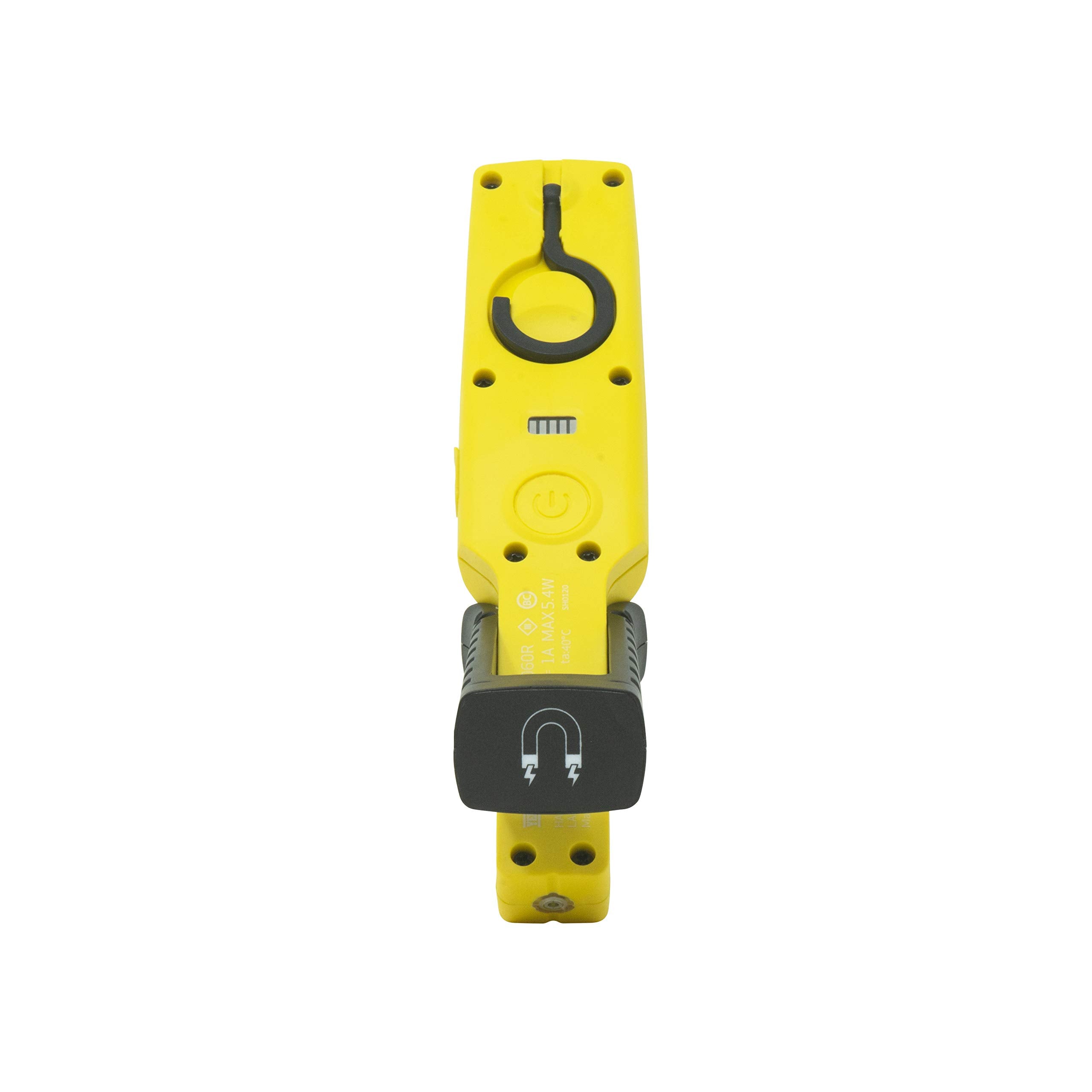 600 Lumen Yellow Jacket LED Rechargeable Handheld Task Light with Magnetic Base and Hang Hook (HHL1060R)